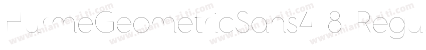 HurmeGeometricSans4 8 Regular字体转换